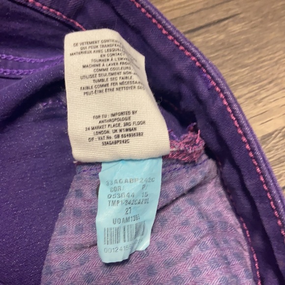 Anthropologie Pilcro Stretch Denim Shorts Sz 27 - Picture 9 of 9